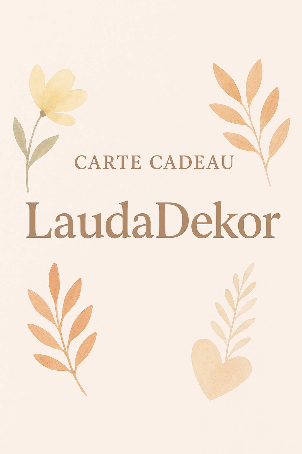 Carte cadeau LaudaDekor à partir de 25€ Décoration intérieure