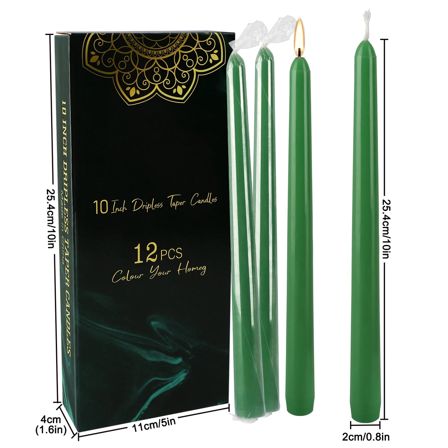 Bougie Chandelier Verte