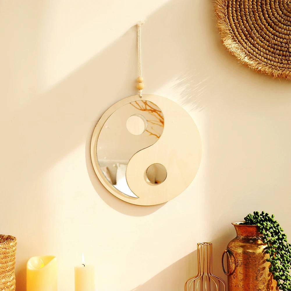 Miroir Décoratif en Bois