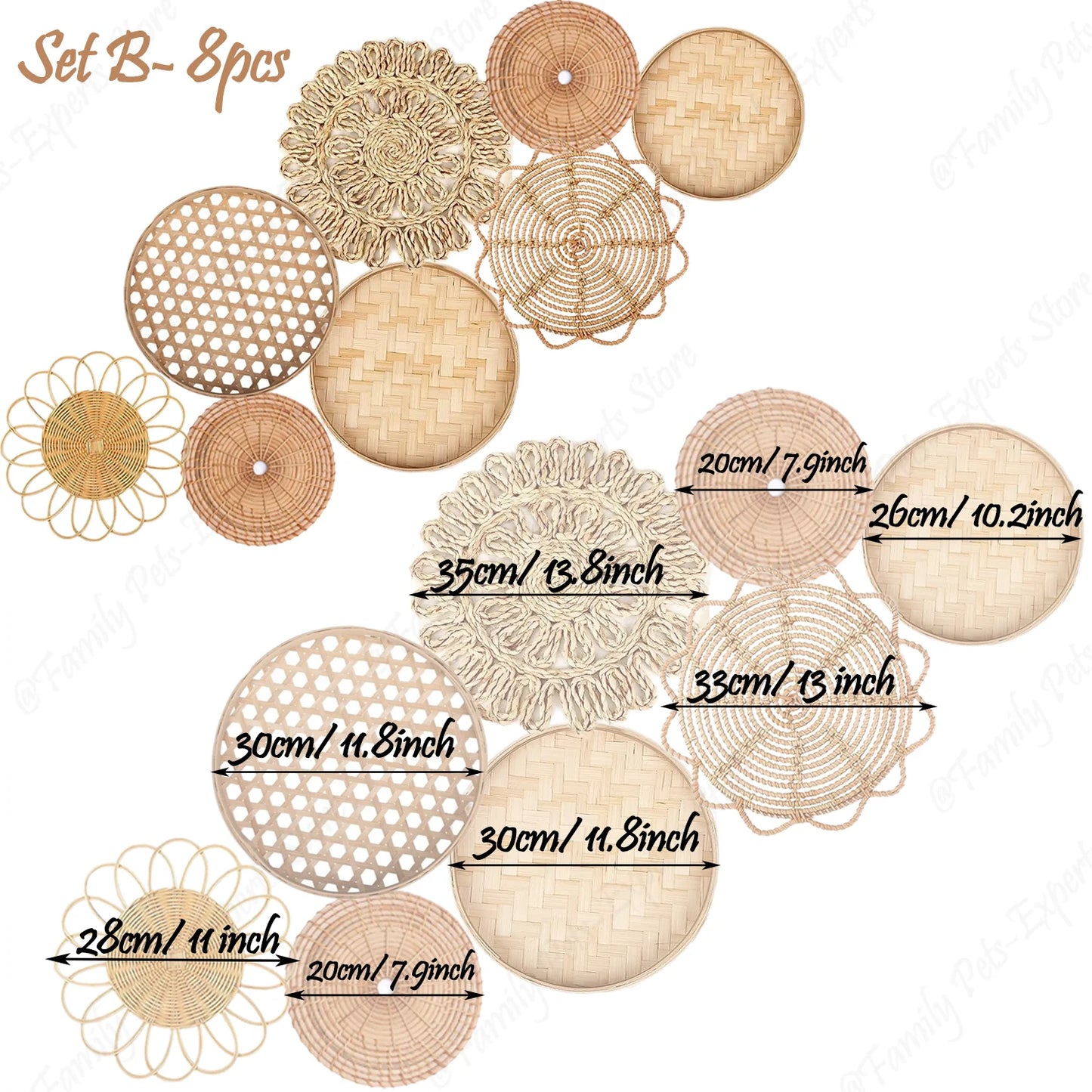 Panier Mural naturel Style Boho