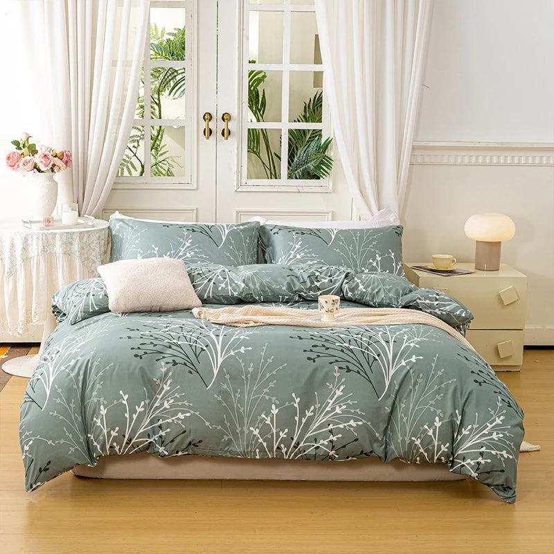 Parure Housse de Couette motif Floral