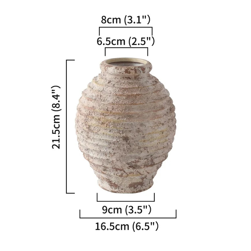 Vase en Argile Style Rétro