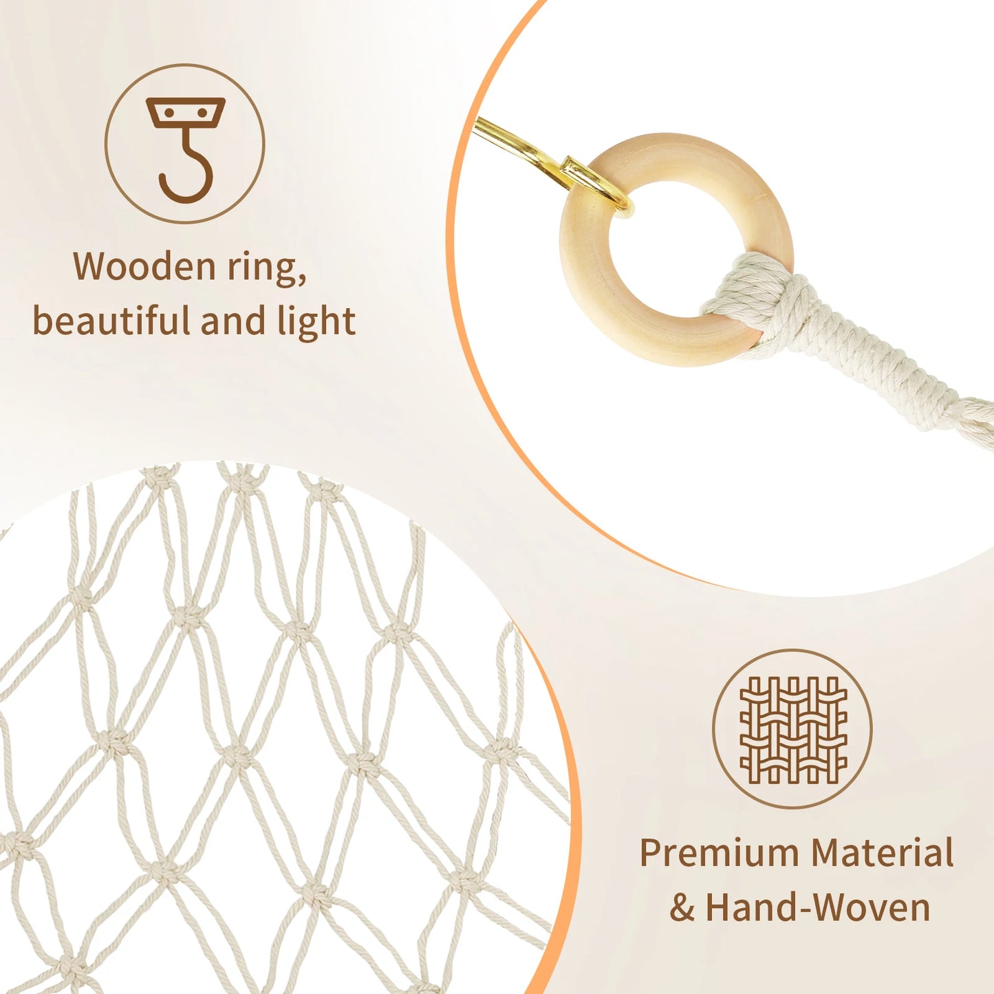 Hamac range peluche de grande capacité