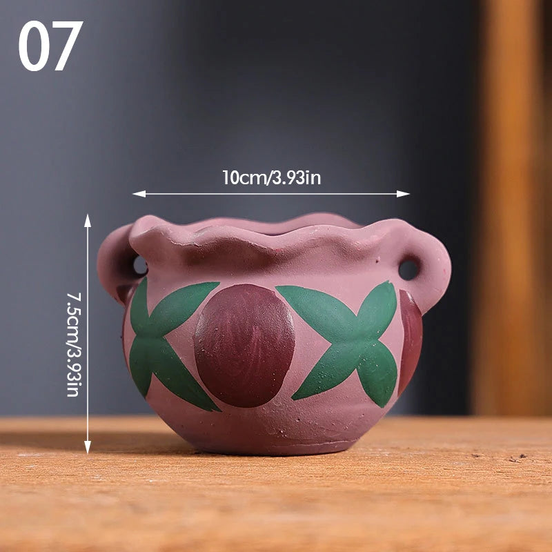 Pot de Fleurs en Céramique Vintage