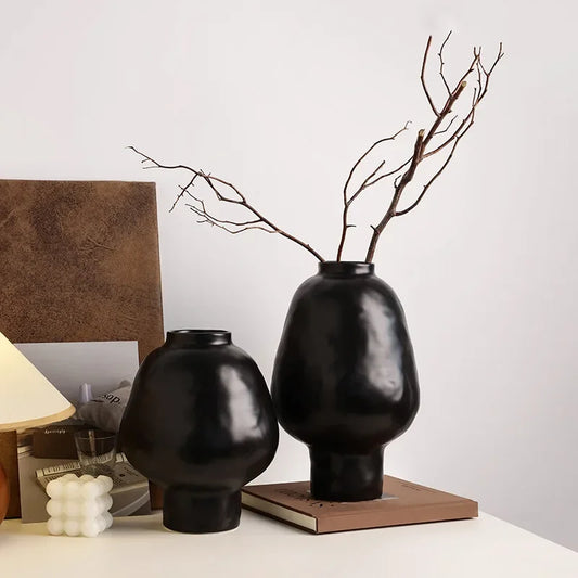 Vase en Céramique Martelé