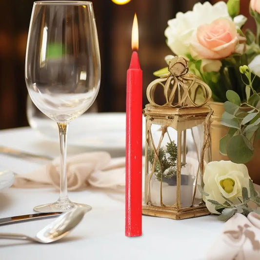 Bougie Rouge Conique Chandelier