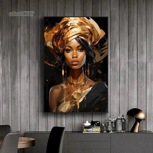 Tableau Moderne Femme Africaine