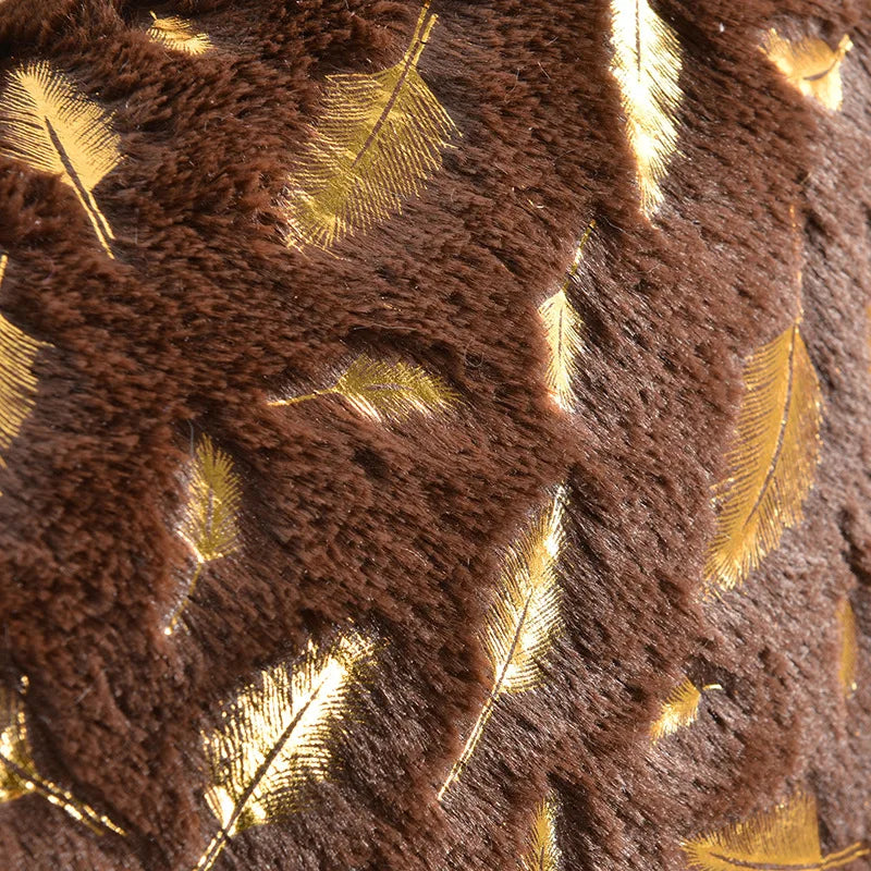 Housse de Coussin en Peluche