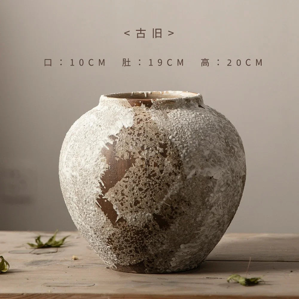 Vase en Céramique Tacheté