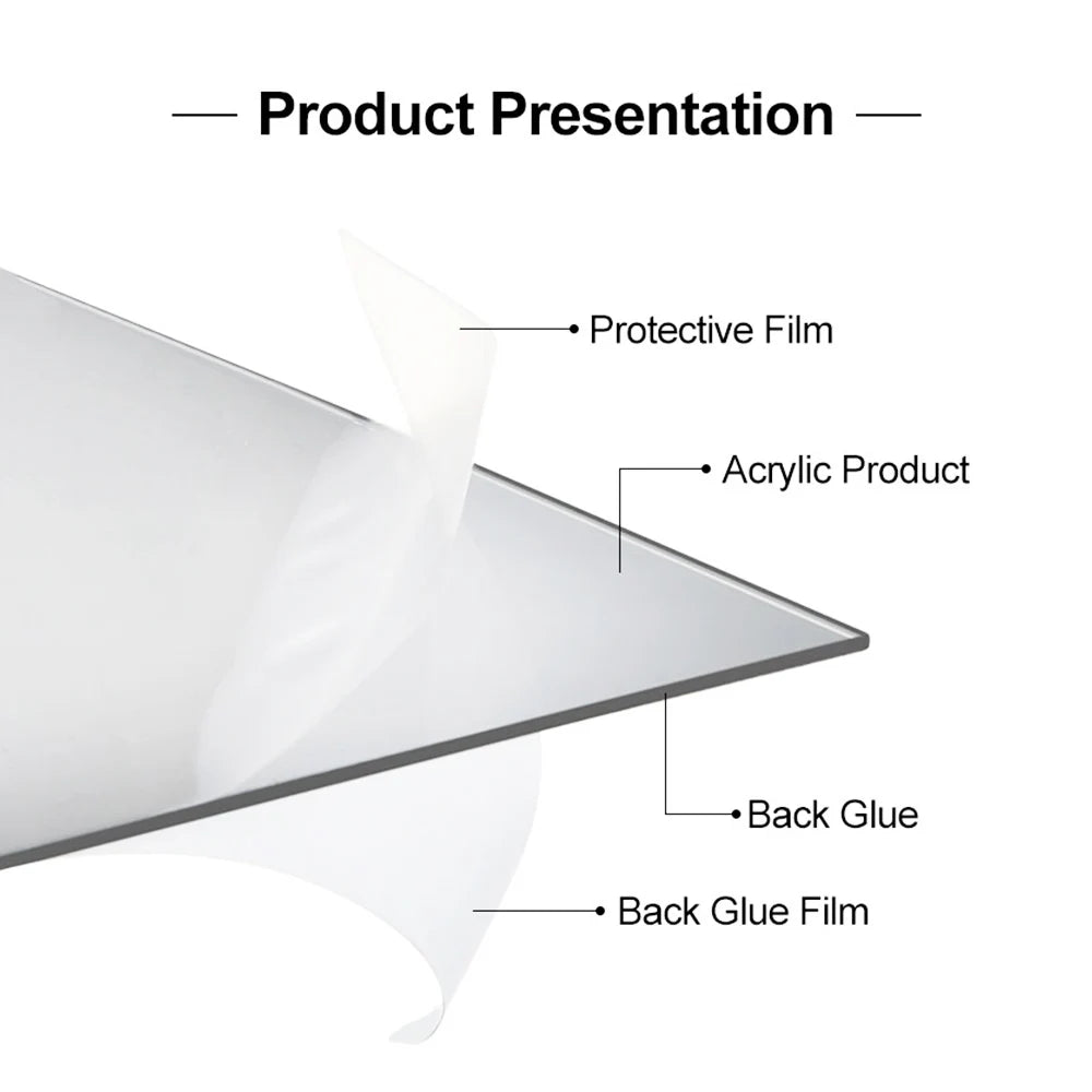 Miroir Décoratif Autocollant Triangulaire