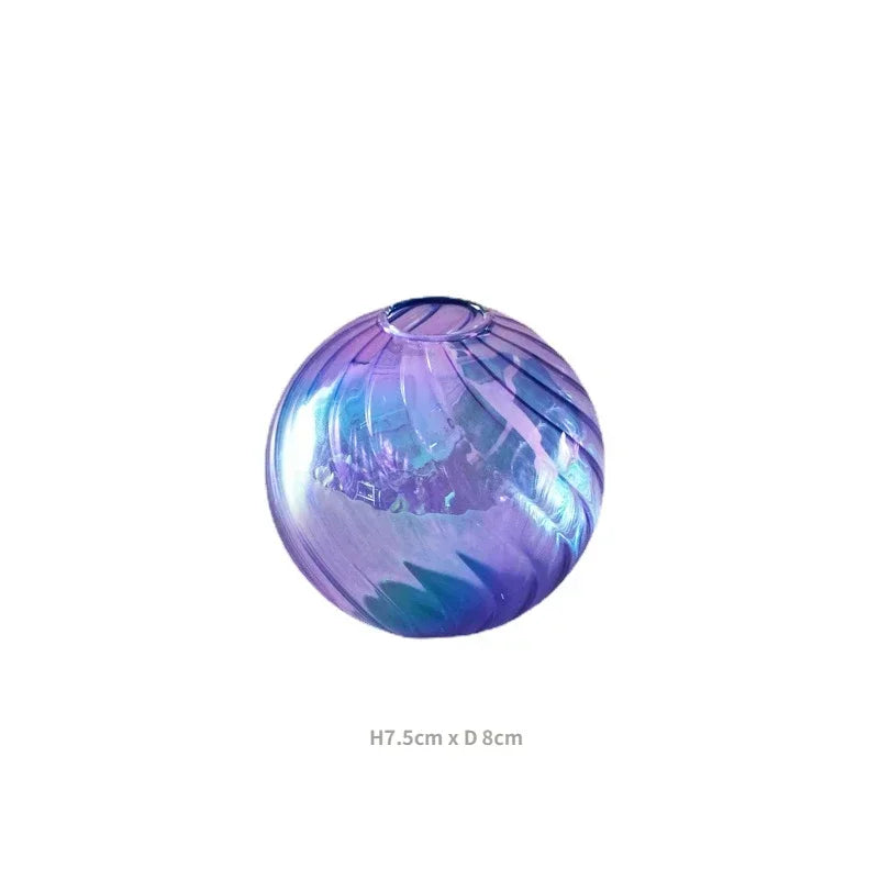 Bougeoir en Verre Coloré