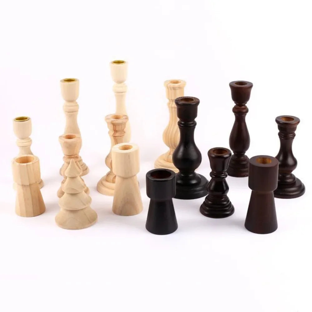 Bougeoir en Bois fait à la main