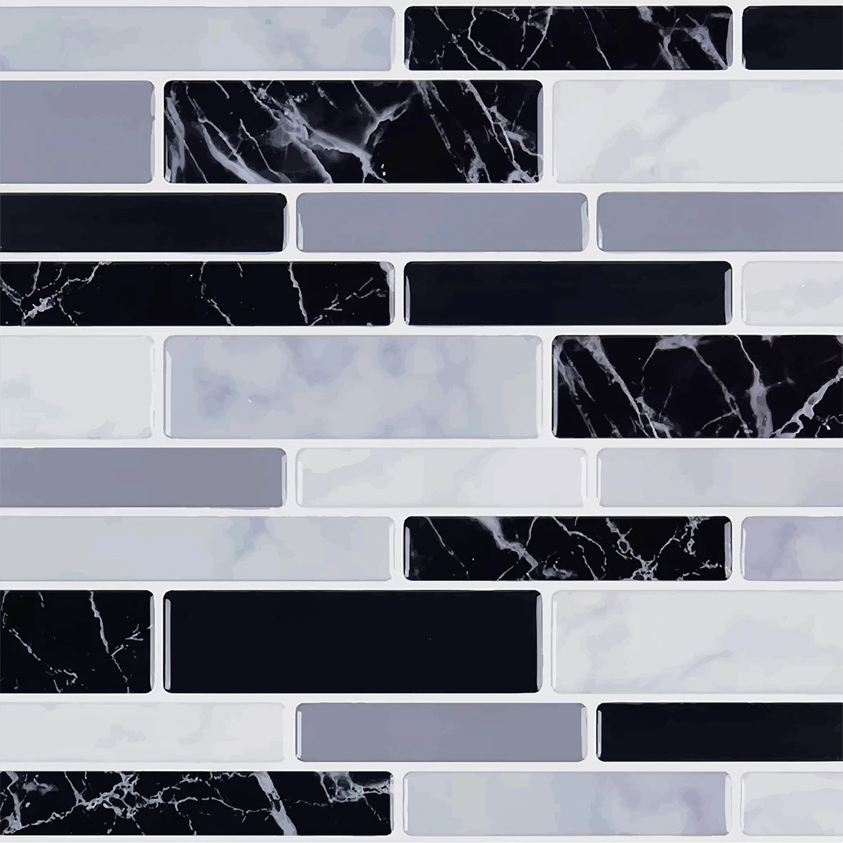 Revêtement Autocollant Mural Décoratif Mosaïque