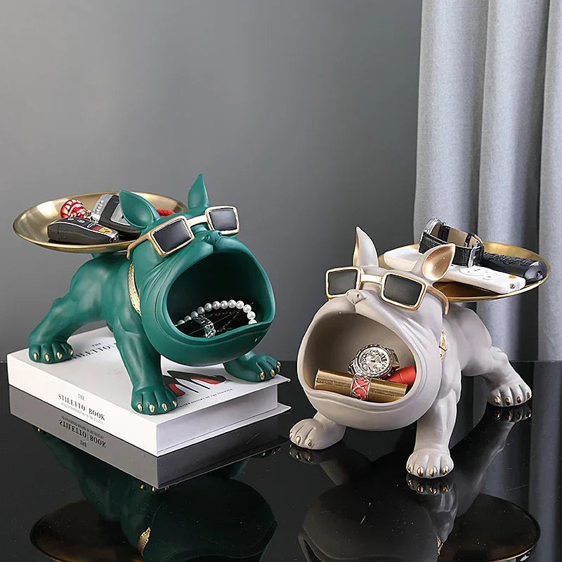 Figurine de Bouledogue Décoration Intérieure