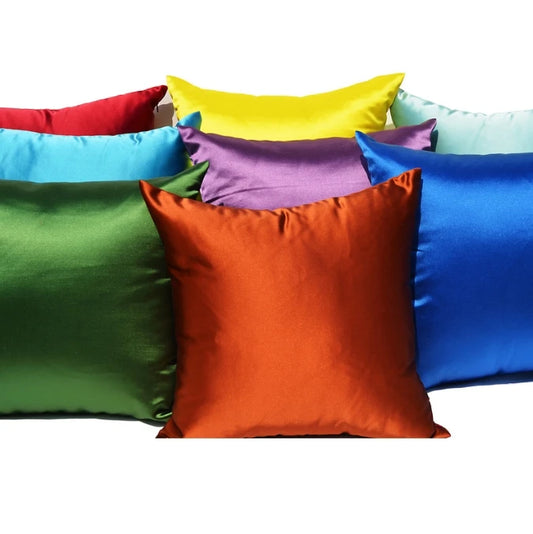 Housse de Coussin en Satin