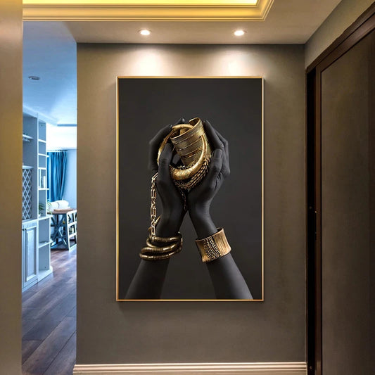 Tableau Moderne Main Africaine