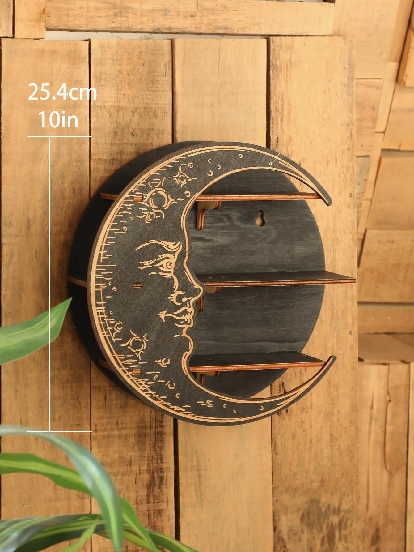 Étagère Murale Ronde en Bois