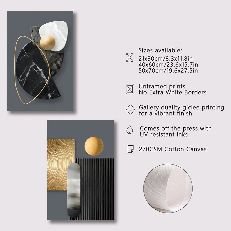 Tableau Moderne Géométrique Absraite