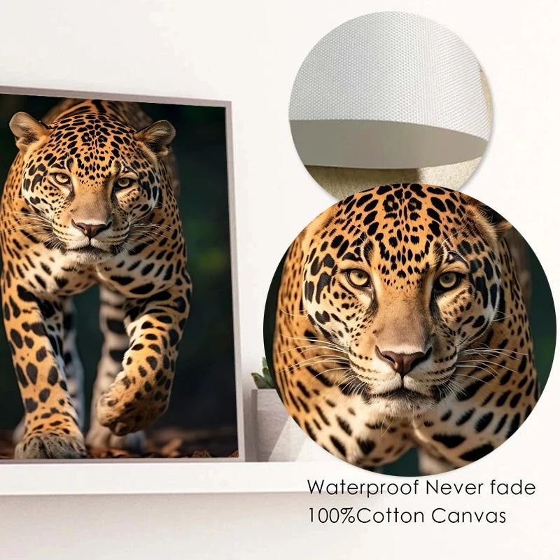 Tableau Moderne Famille Lion