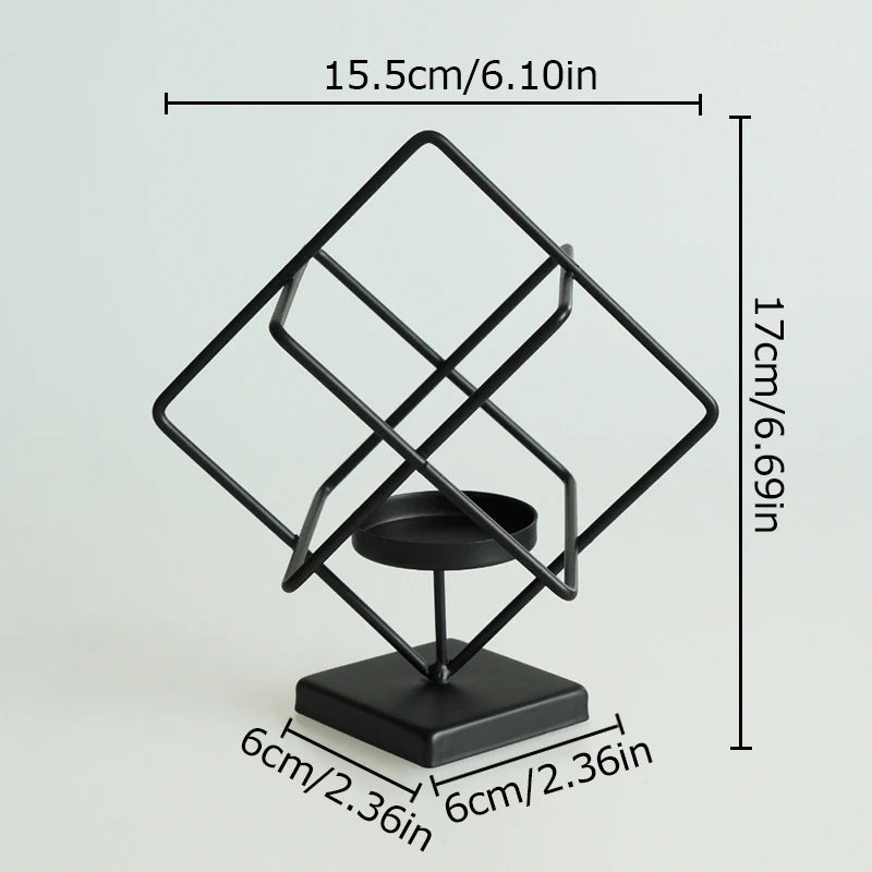 Bougeoir Cube magique 3D en Fer