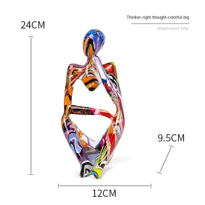 Statue de Penseur Graffiti