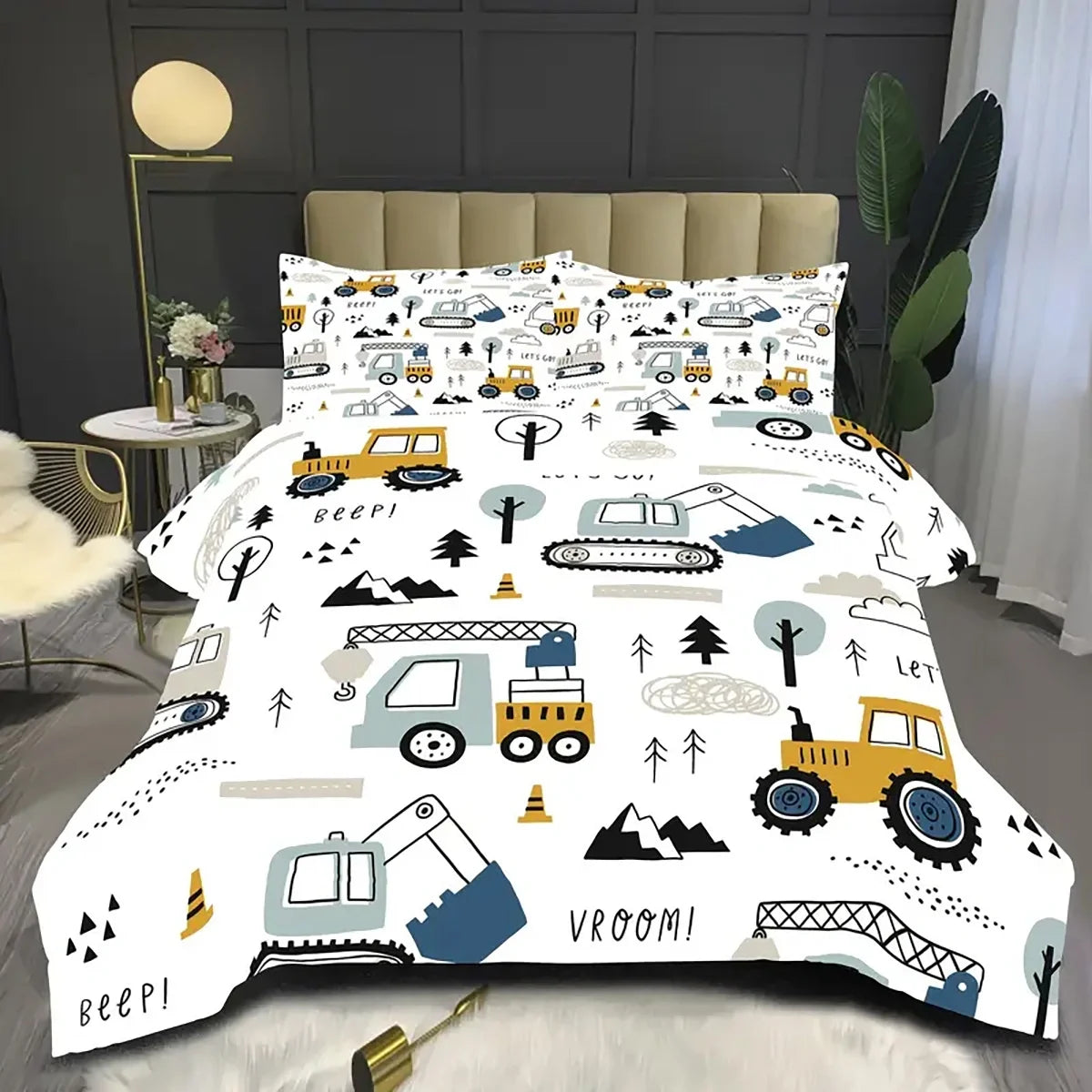 Parure Housse de Couette Motif Voiture