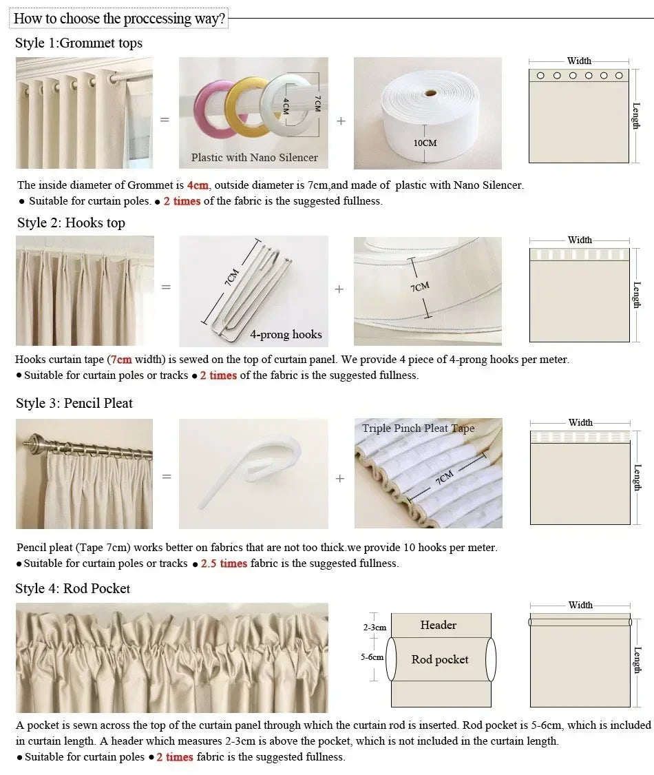 Rideaux Salon - Chambre