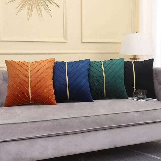 Housse de coussin en velours