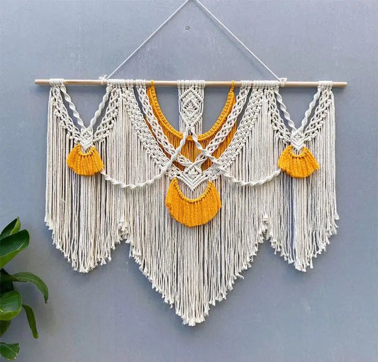 Tapisserie Murale Bohème en Macramé Coloré