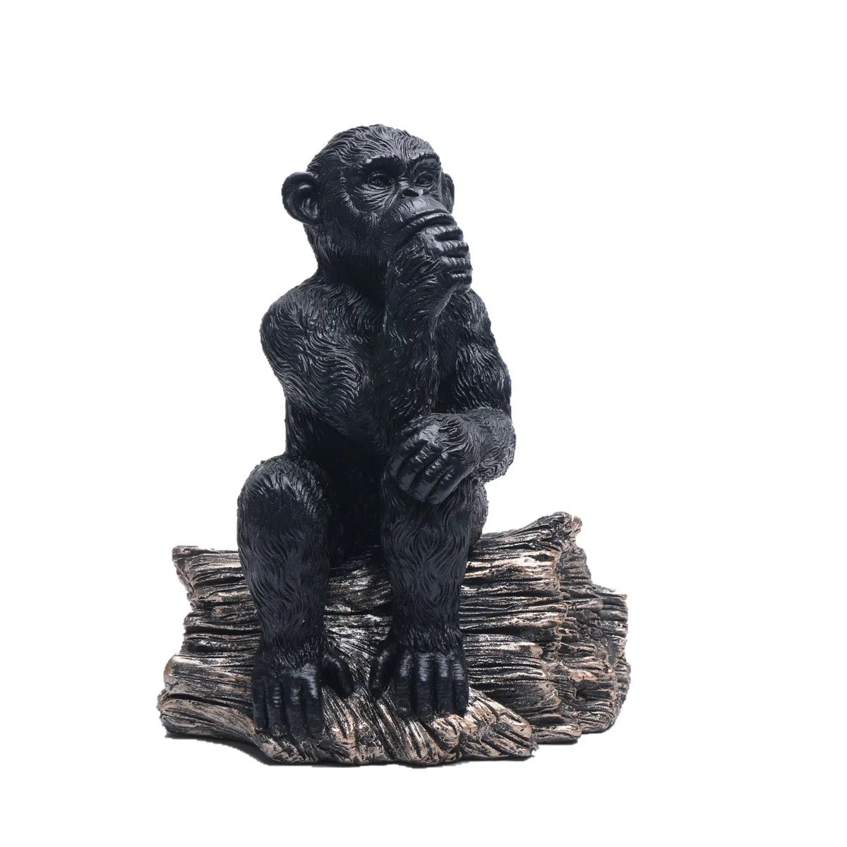 Sculpture de Gorille noire