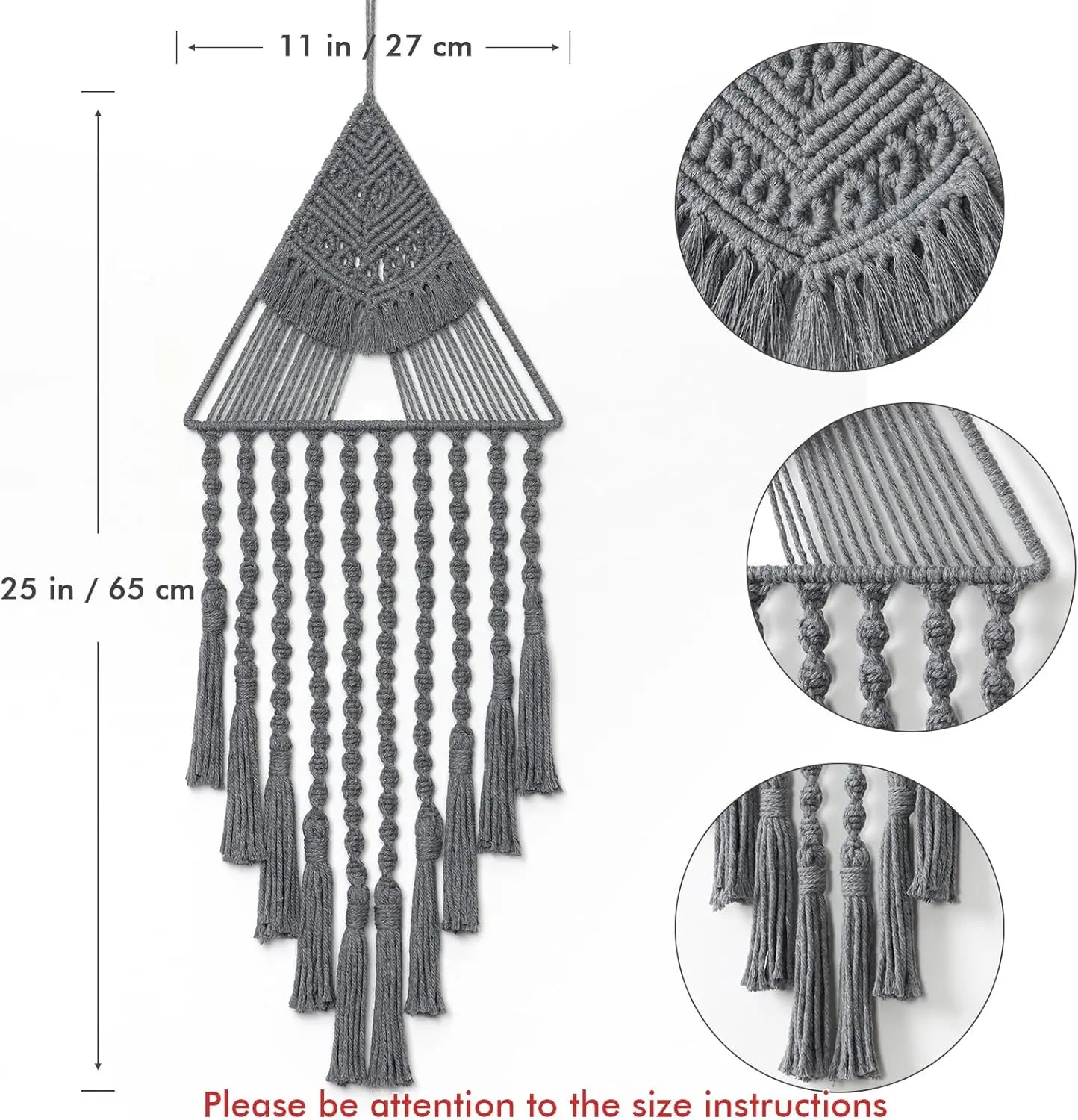 Décoration Murale en Macramé Bohème