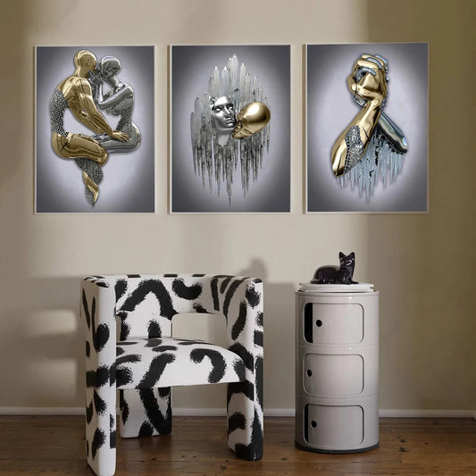 Tableau Moderne Art Design Couple