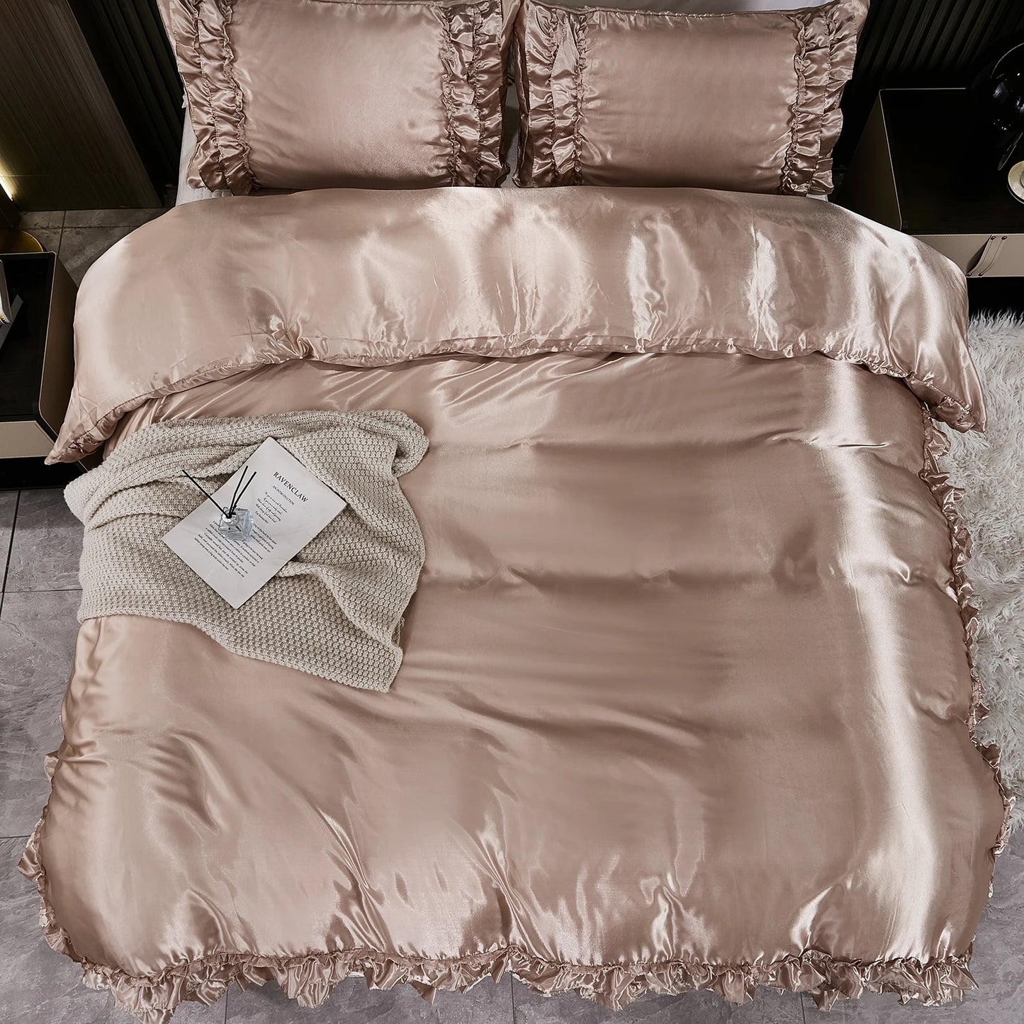 Parure Housse de Couette en Satin