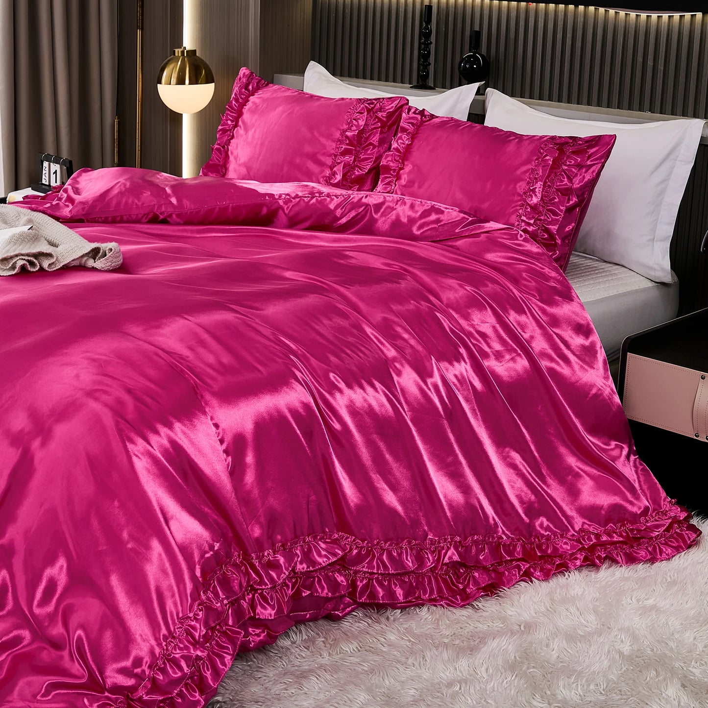 Parure Housse de Couette en Satin