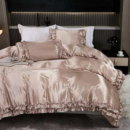 Parure Housse de Couette en Satin