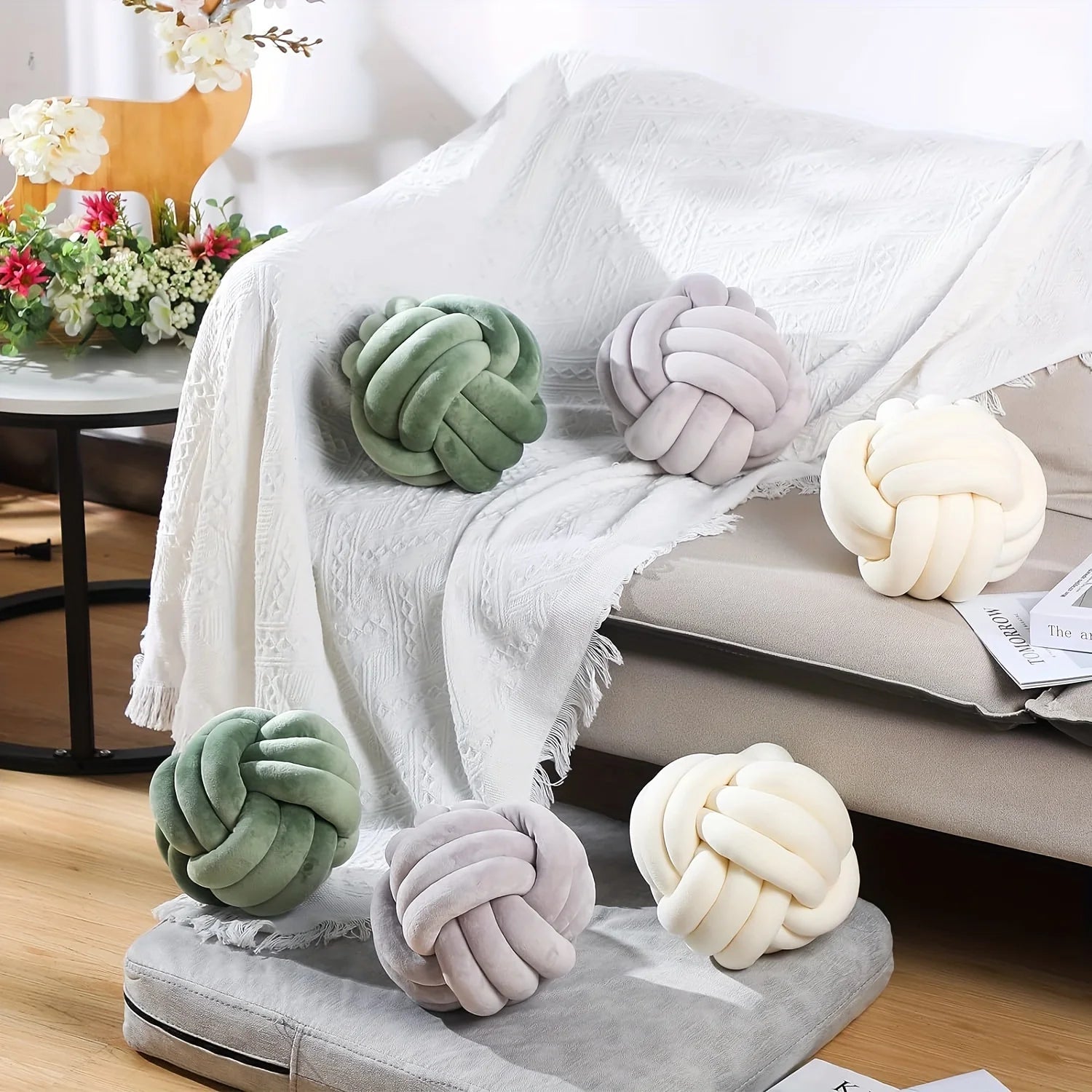 Coussin à nœud Art Déco