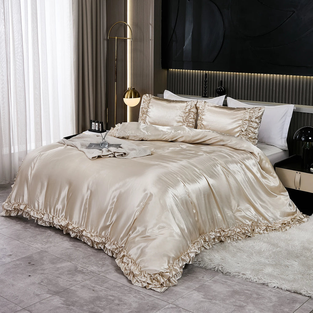 Parure Housse de Couette en Satin