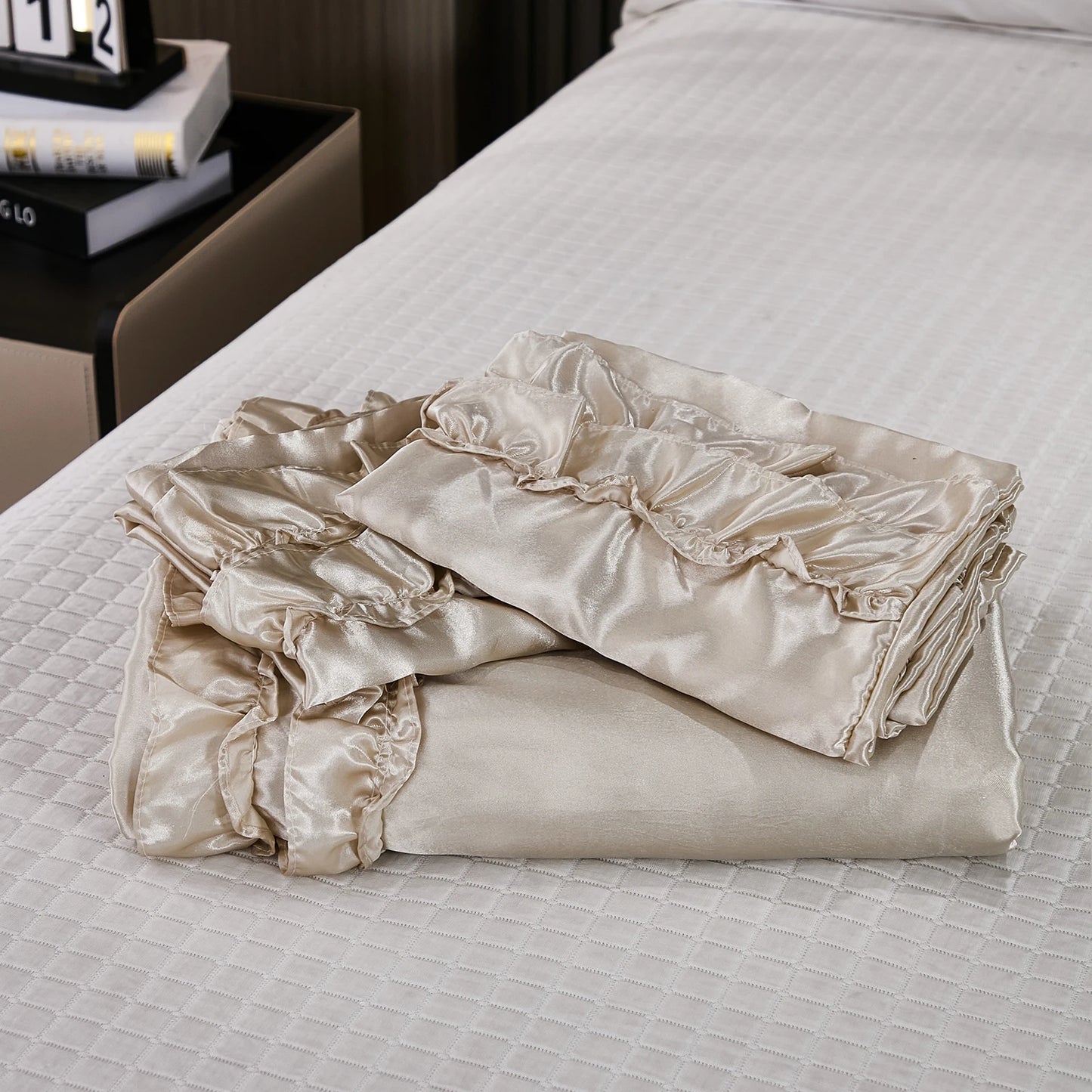 Parure Housse de Couette en Satin