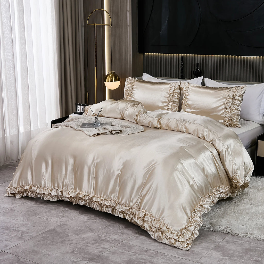 Parure Housse de Couette en Satin