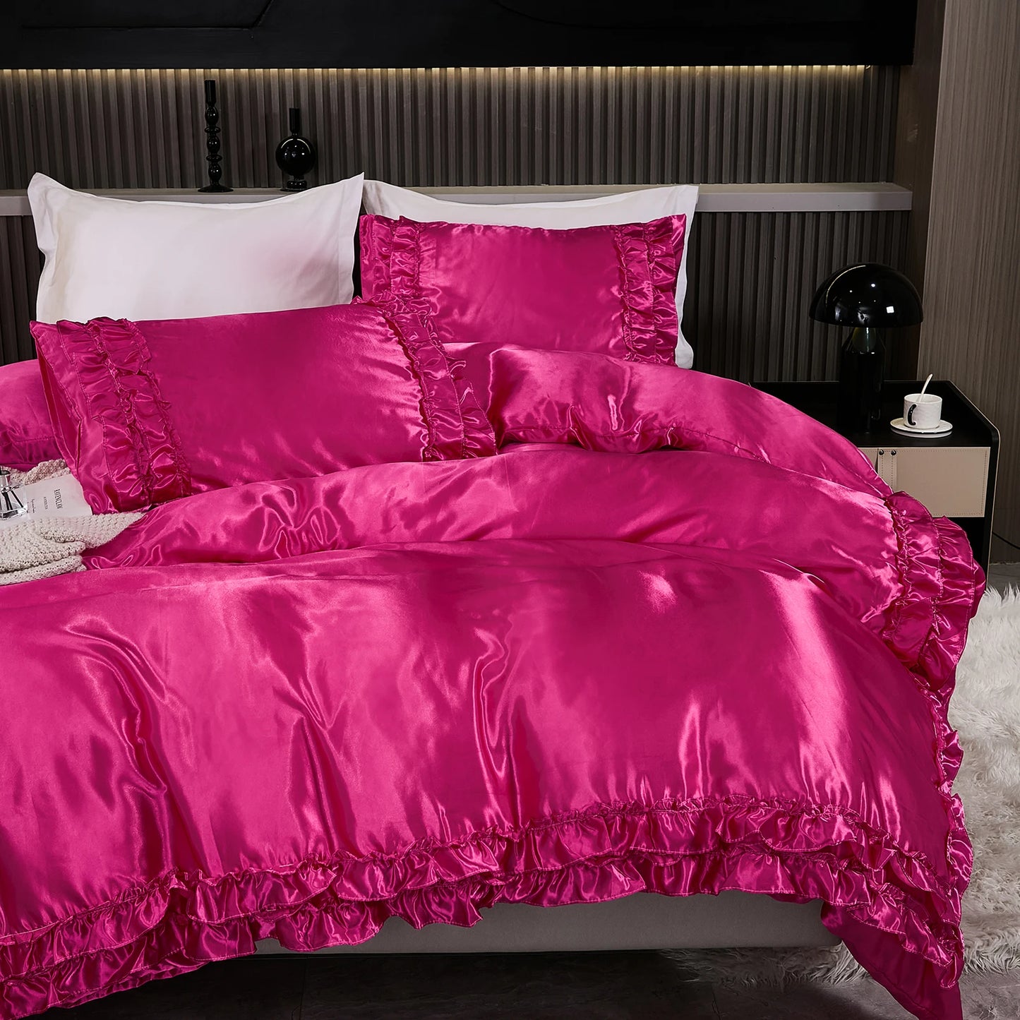 Parure Housse de Couette en Satin