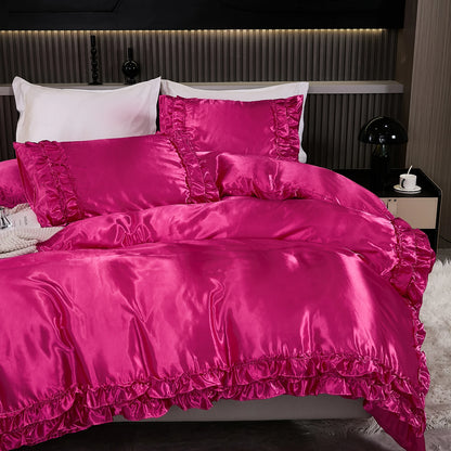 Parure Housse de Couette en Satin