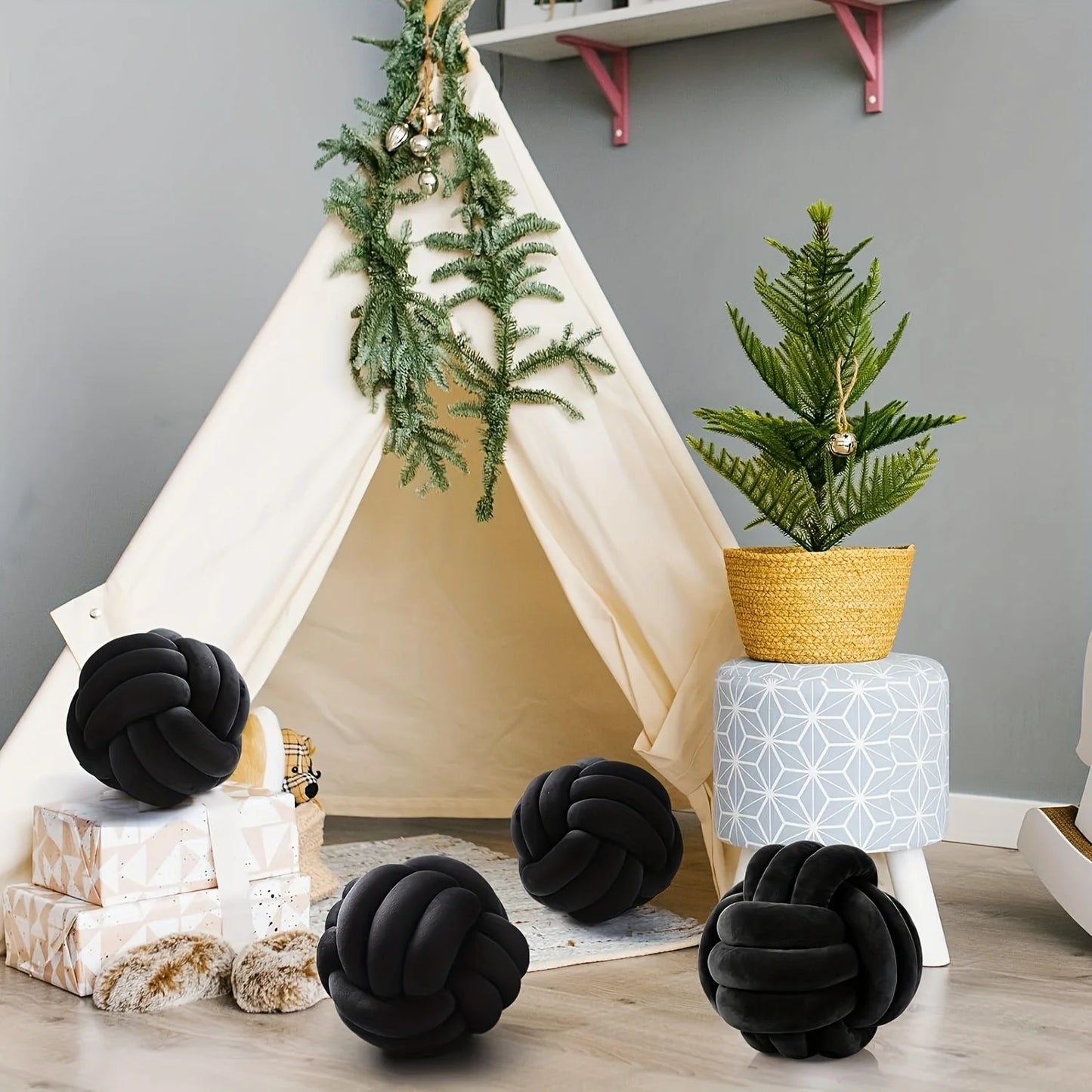 Coussin à nœud Art Déco