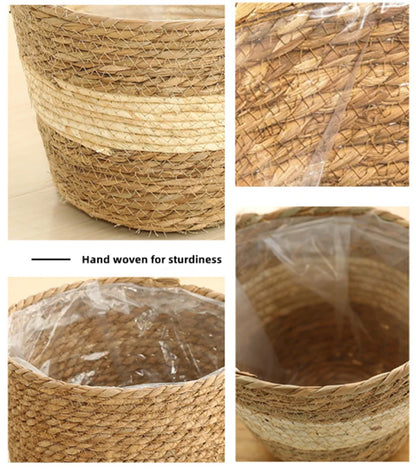 Pot Panier de Fleur Tressé