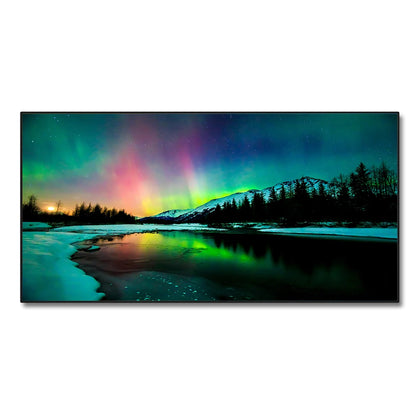 Tableau Moderne Peinture Abstraite Colorée Fleur