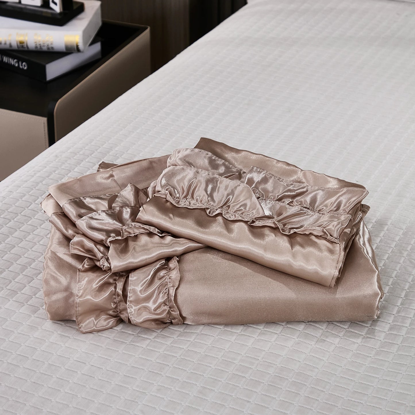 Parure Housse de Couette en Satin