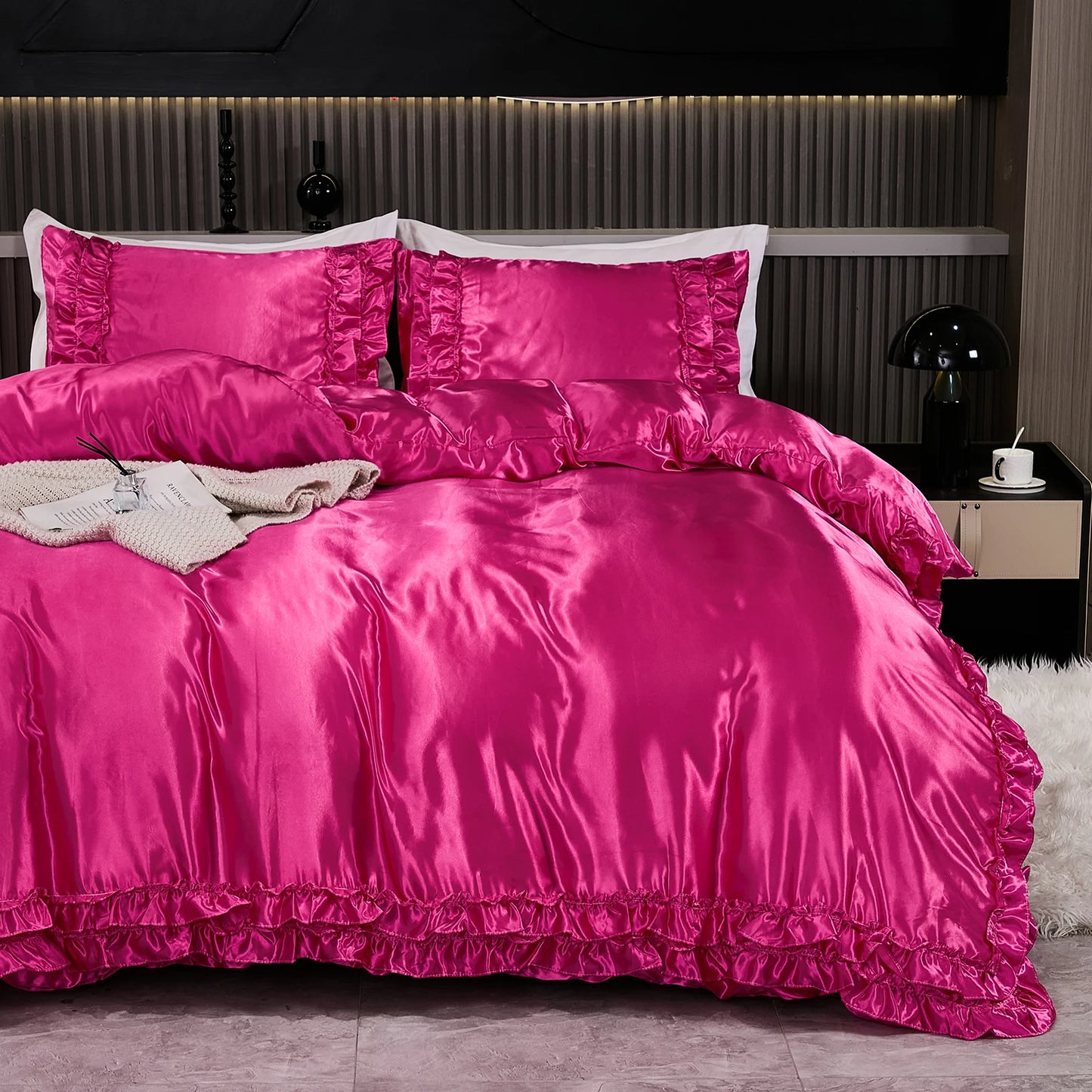 Parure Housse de Couette en Satin