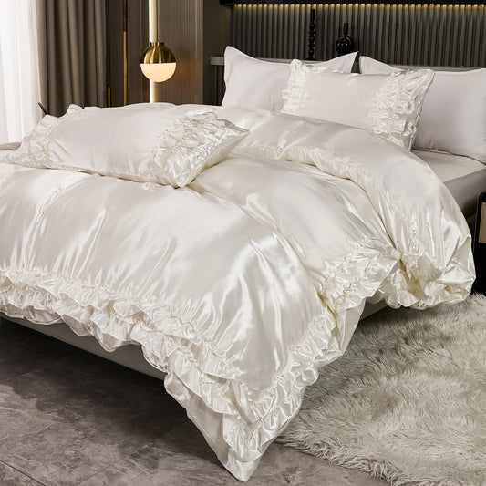 Parure Housse de Couette en Satin