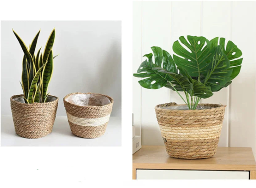 Pot Panier de Fleur Tressé