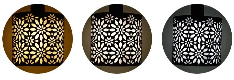 Abat-jour cylindrique en métal avec design ajouré – lumière suspendue contemporaine pour plafonnier, déco intérieure élégante et industrielle - Décoration intérieure.