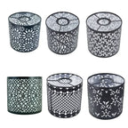 Abat-jour cylindrique en métal avec design ajouré – lumière suspendue contemporaine pour plafonnier, déco intérieure élégante et industrielle - Décoration intérieure